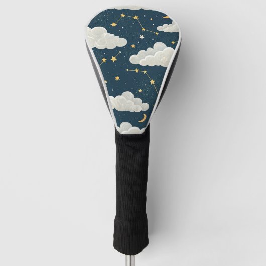 Sternbildmuster der himmlischen Konstellation (6) Golf Headcover (Vorderseite)