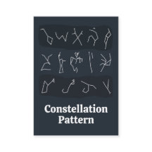 Sternbildmuster im Streifenstil Astrologe
