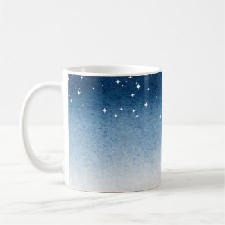 Sternblauer Farbverlauf Serenity Becher Kaffeetasse