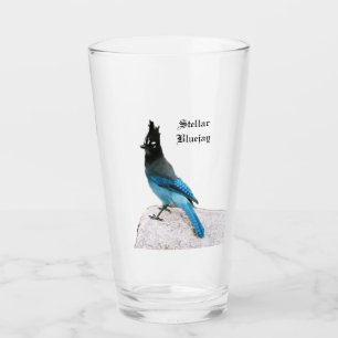 Sternblauer Häher Glas
