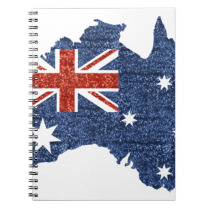 Sternchen Australische Flagge Notizblock