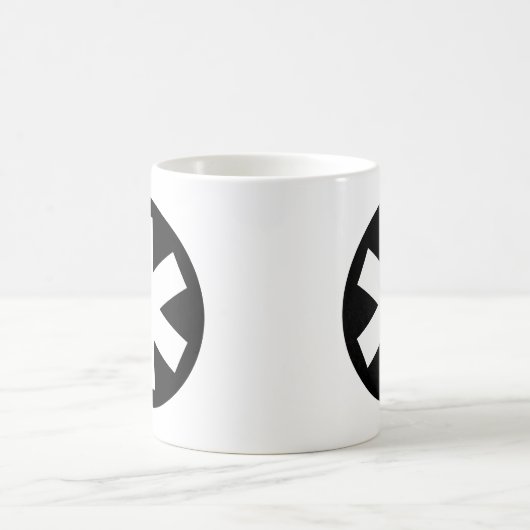 Sternchen - Schwarzes Kaffeetasse (Mittel)