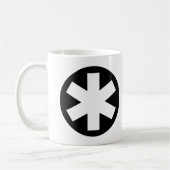 Sternchen - Schwarzes Kaffeetasse (Links)