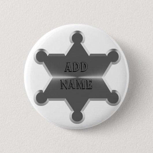 Sternchen Sheriff Button (Vorderseite)