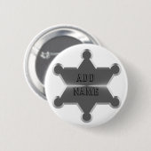 Sternchen Sheriff Button (Vorne & Hinten)