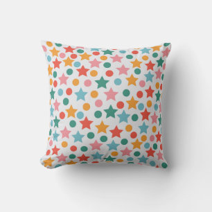 Sternchen und Dot Celebration Pattern Kissen