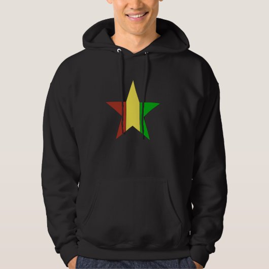 Sternchen von Rasta Hoodie (Vorderseite)