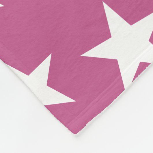 Sternchen-Wiederholungsmuster Fleecedecke (Ecke)