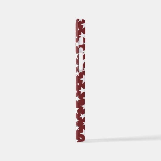 Sternchen-Wiederholungsmuster iPhone Hülle (Linke Seite)