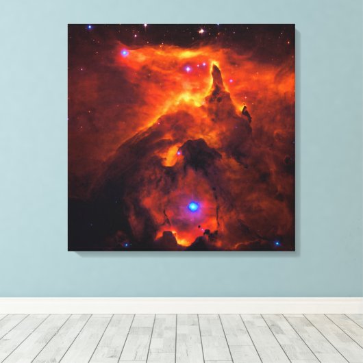 Sterncluster Pismis 24, Kerngebiet von NGC 6357 Leinwanddruck (Insitu (Holzboden))