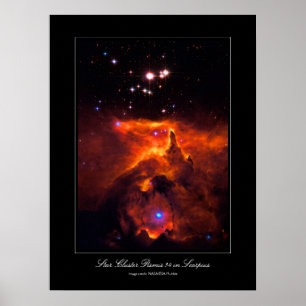 Sterncluster Pismis 24, Kerngebiet von NGC 6357 Poster