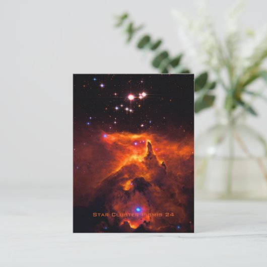 Sterncluster Pismis 24, Kerngebiet von NGC 6357 Postkarte (Stehend Vorderseite)