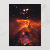 Sterncluster Pismis 24, Kerngebiet von NGC 6357 Postkarte (Vorderseite)