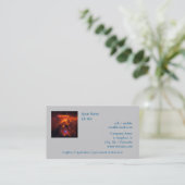 Sterncluster Pismis 24, Kerngebiet von NGC 6357 Visitenkarte (Stehend Vorderseite)