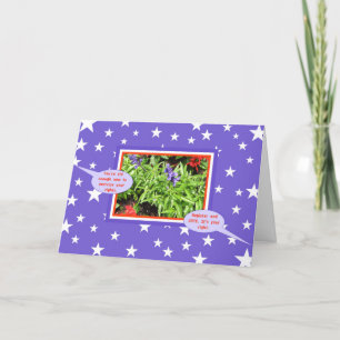 Sterne 1 ABSTIMMUNG Blank Personalisieren Grußkart Karte