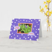 Sterne 2 STIMMUNG Blank Personalisieren Grußkarte Karte (Gelbe Blume)