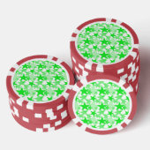 Sterne 3 Grün Pokerchips (Stapel)