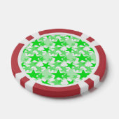 Sterne 3 Grün Pokerchips (Einzeln)
