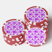 Sterne 3 Lila Pokerchips (Stapel)