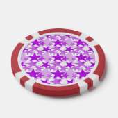 Sterne 3 Lila Pokerchips (Einzeln)