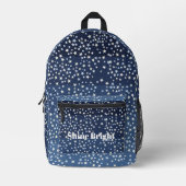 Sterne am Himmel Bedruckter Rucksack (Vorderseite)