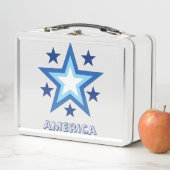 Sterne Amerikas Metall Brotdose (Beispiel)