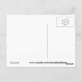 Sterne auf blau postkarte (Rückseite)