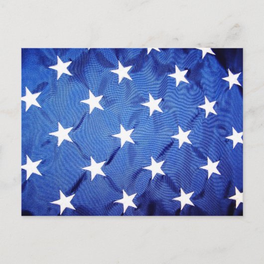 Sterne auf blau postkarte (Vorderseite)