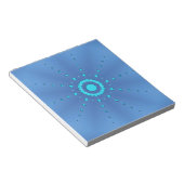 Sterne auf Blue #1 Notizblock (angewinkelt)