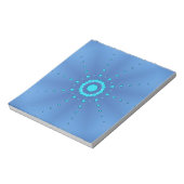 Sterne auf Blue #1 Notizblock (Rotiert)