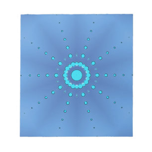 Sterne auf Blue #1 Notizblock