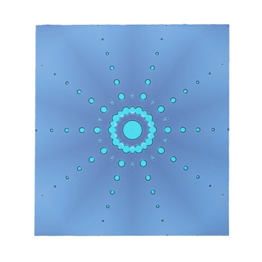 Sterne auf Blue #1 Notizblock (Vorderseite)
