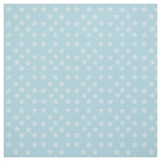 Sterne auf Blue Monogram oder Name Custom Fabric Stoff (Muster)