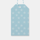 Sterne auf Blue Monogram oder Name Custom Geschenkanhänger (Rückseite)