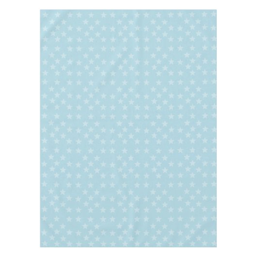 Sterne auf Blue Monogram oder Name Custom Tischdecke (Vorderseite)