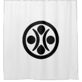 Sterne auf dem Mond Duschvorhang (Vorderseite)