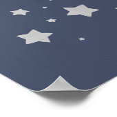 Sterne auf dem Nachtposter des Kinderzimmers Poster (Ecke)