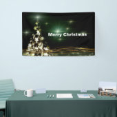 Sterne auf dem Weihnachtsbaum Night Sky 3' x 5' Ba Banner (Messeveranstaltung)