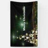 Sterne auf dem Weihnachtsbaum Night Sky 3' x 5' Ba Banner (Vertikal)