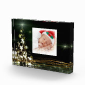 Sterne auf dem Weihnachtsbaum Night Sky Foto Block (Rechts)