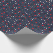 Sterne auf Denim Geschenkpapier (Ecke)
