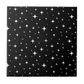 Sterne auf der schwarzen Himmelsohle Keramik Tile Fliese (Vorderseite)