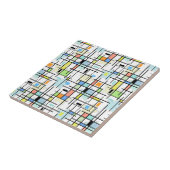 Sterne auf einem karierten Hintergrund. Fliese (Seite)