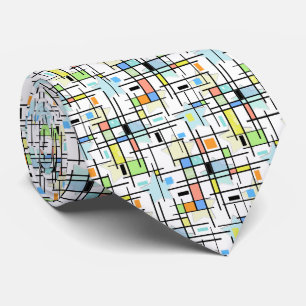 Sterne auf einem karierten Hintergrund. Krawatte