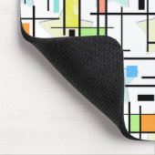 Sterne auf einem karierten Hintergrund. Mousepad (Ecke)