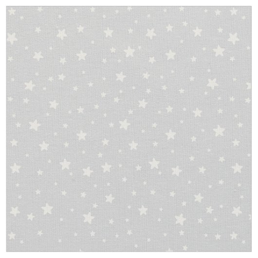 Sterne auf grauem Gewebe Stoff (Nahaufnahme)