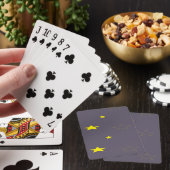 Sterne auf Holzkohle Spielkarten (In Situ)