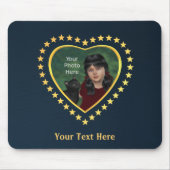 Sterne auf Mitternachtsblau: Eigenes Foto hinzufüg Mousepad (Vorne)