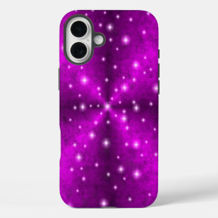 Sterne auf Rainbow in Elefanten-Skin-Optik iPhone 16 Plus Hülle