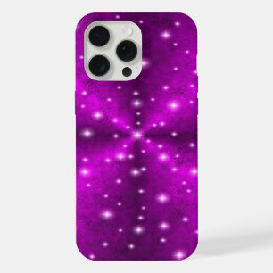 Sterne auf Regenbogen in Elefantenleder-Optik iPhone 15 Pro Max Hülle